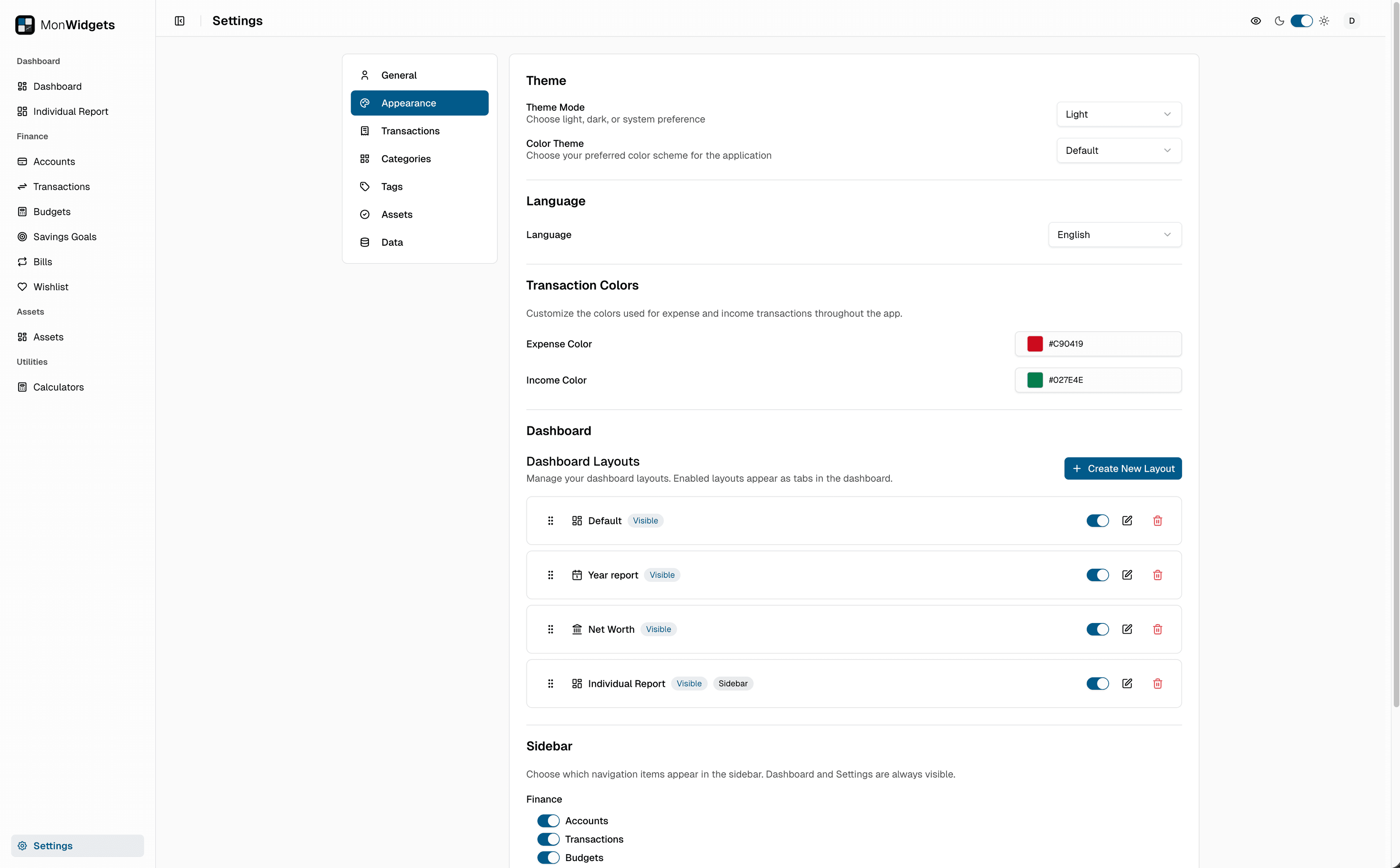 Settings 1