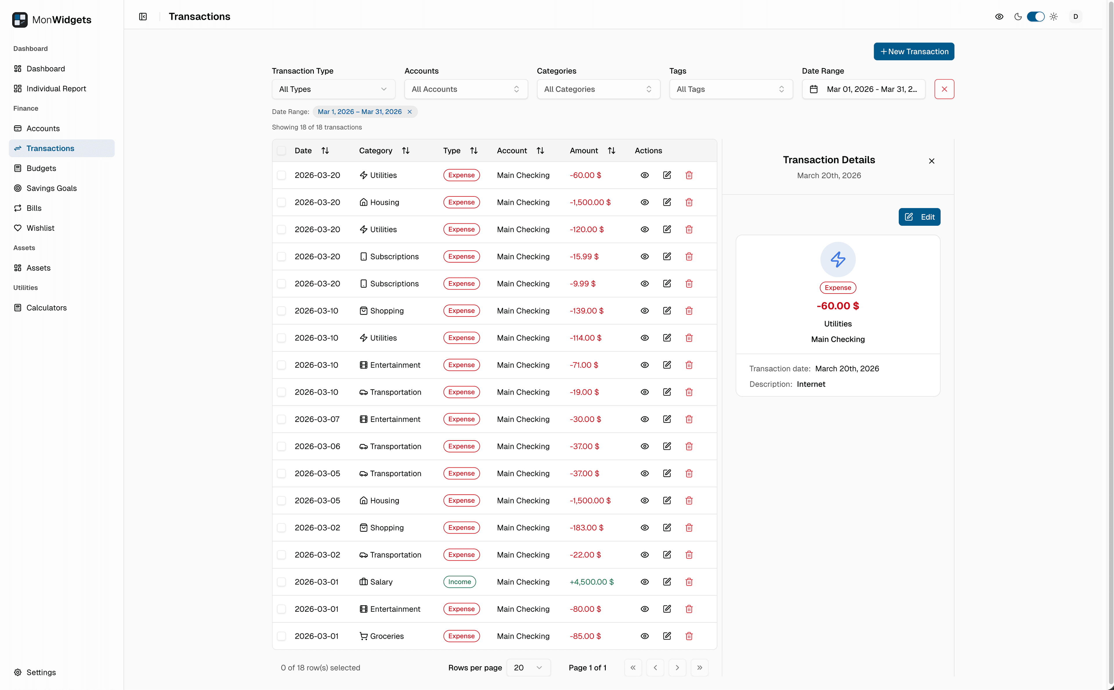Transaction Tracking 1
